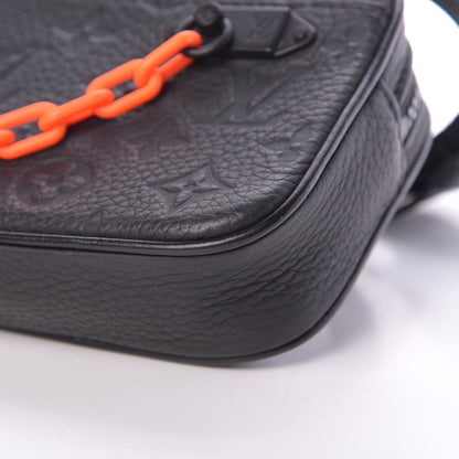 Louis Vuitton Taurillon Monogram Uniformes Solar Ray Soft Pochette Volga Belt Bag Black 10 of 12