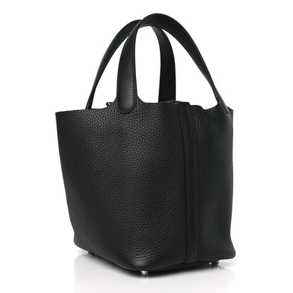 Hermes Taurillon Clemence Picotin Lock 18 PM Black 3 of 10