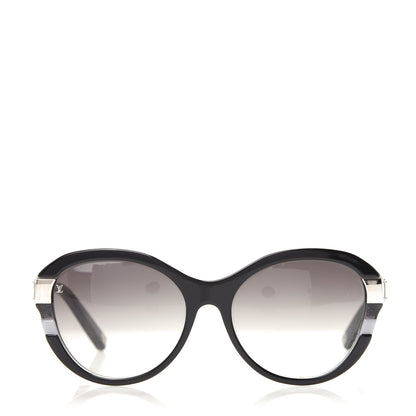 Louis Vuitton Acetate Petit Soupcon Cat Eye Sunglasses Z0489W Black 2 of 8