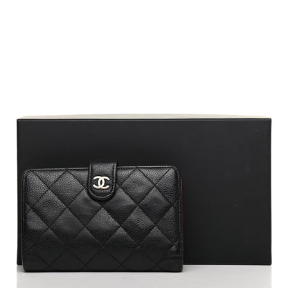Chanel Caviar Quilted Zipped Pocket Wallet Black 13 of 13