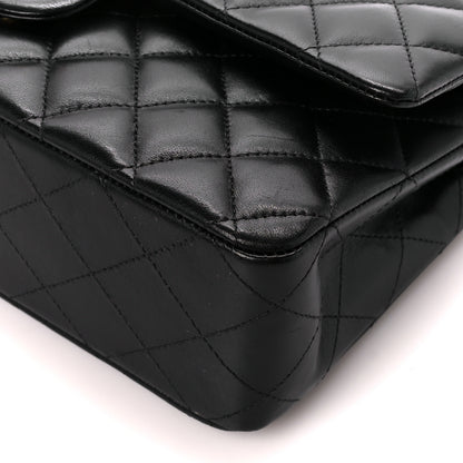 Chanel Lambskin Quilted Medium Double Flap Black 11 of 12