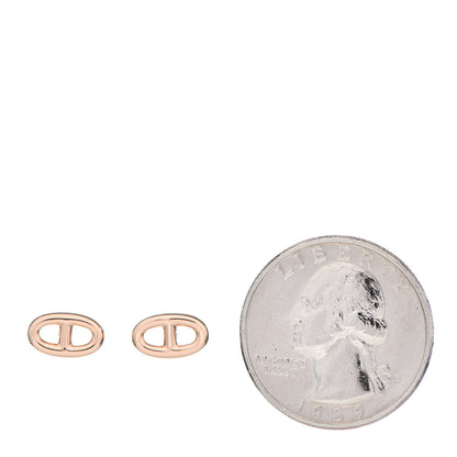 Hermes 18K Rose Gold TPM Farandole Stud Earrings 2 of 5