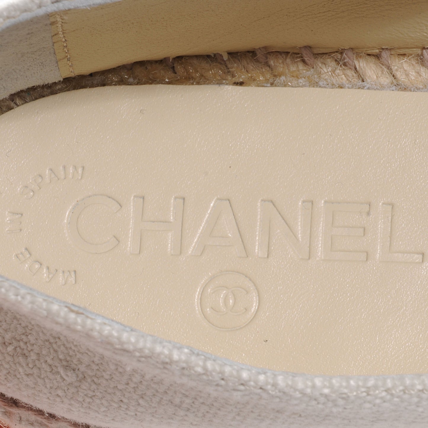 Toile Espadrilles Beige Black 41