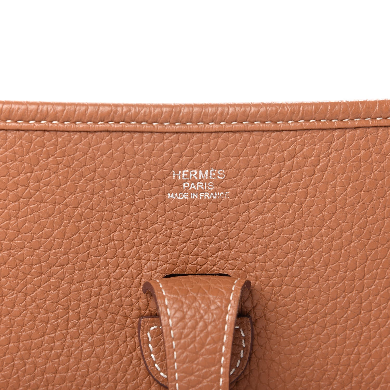 Hermes Taurillon Clemence Evelyne III PM Gold 8 of 9