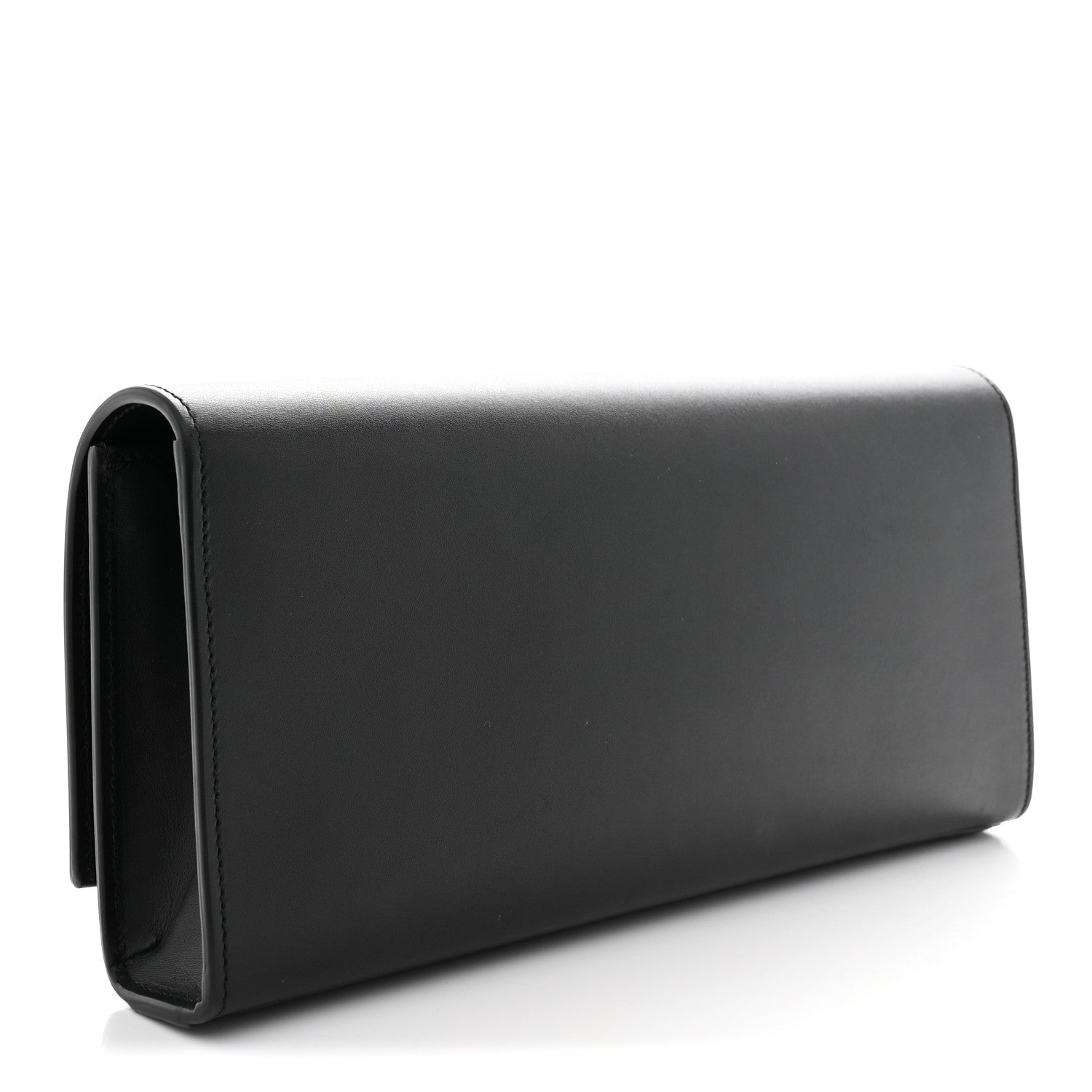 Saint Laurent Calfskin Classic Monogram Tassel Clutch Black 3 of 10