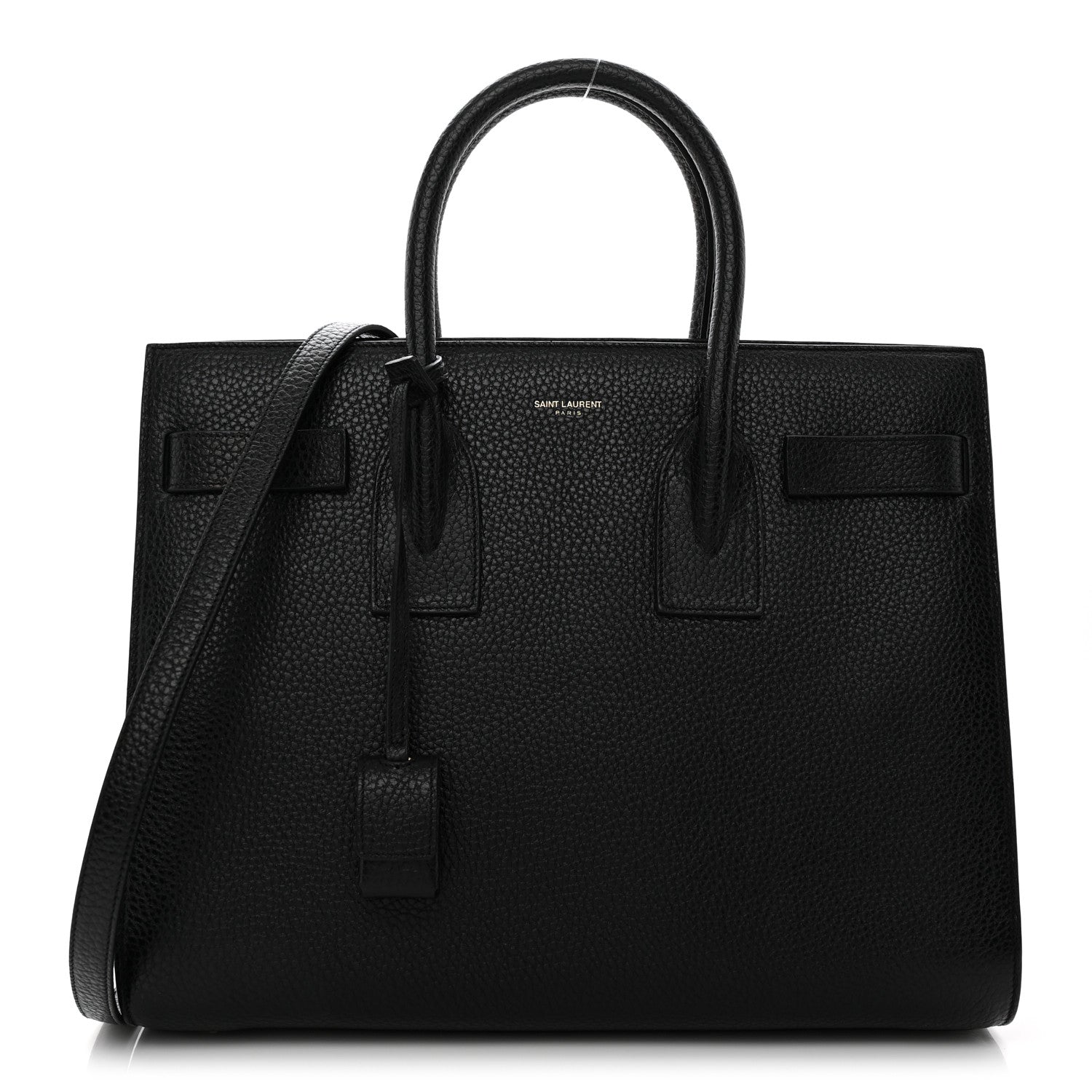 Saint Laurent Grained Calfskin Small Sac De Jour Black 1 of 11