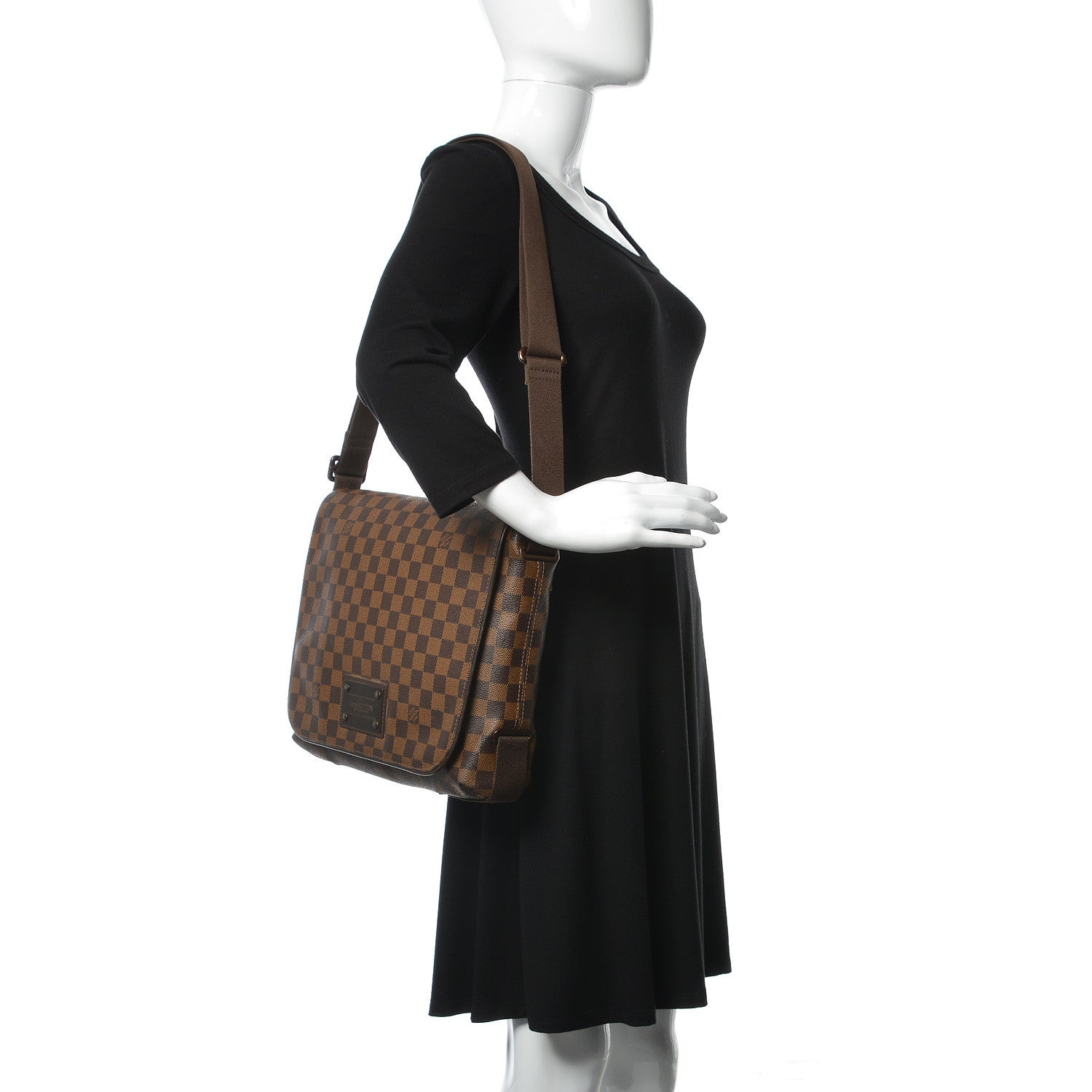 Louis Vuitton Damier Ebene Brooklyn MM 2 of 15
