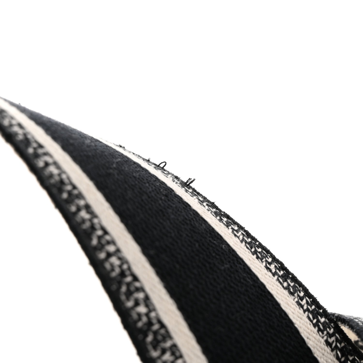 Christian Dior Canvas Embroidered Shoulder Strap Black Ultramatte 6 of 8