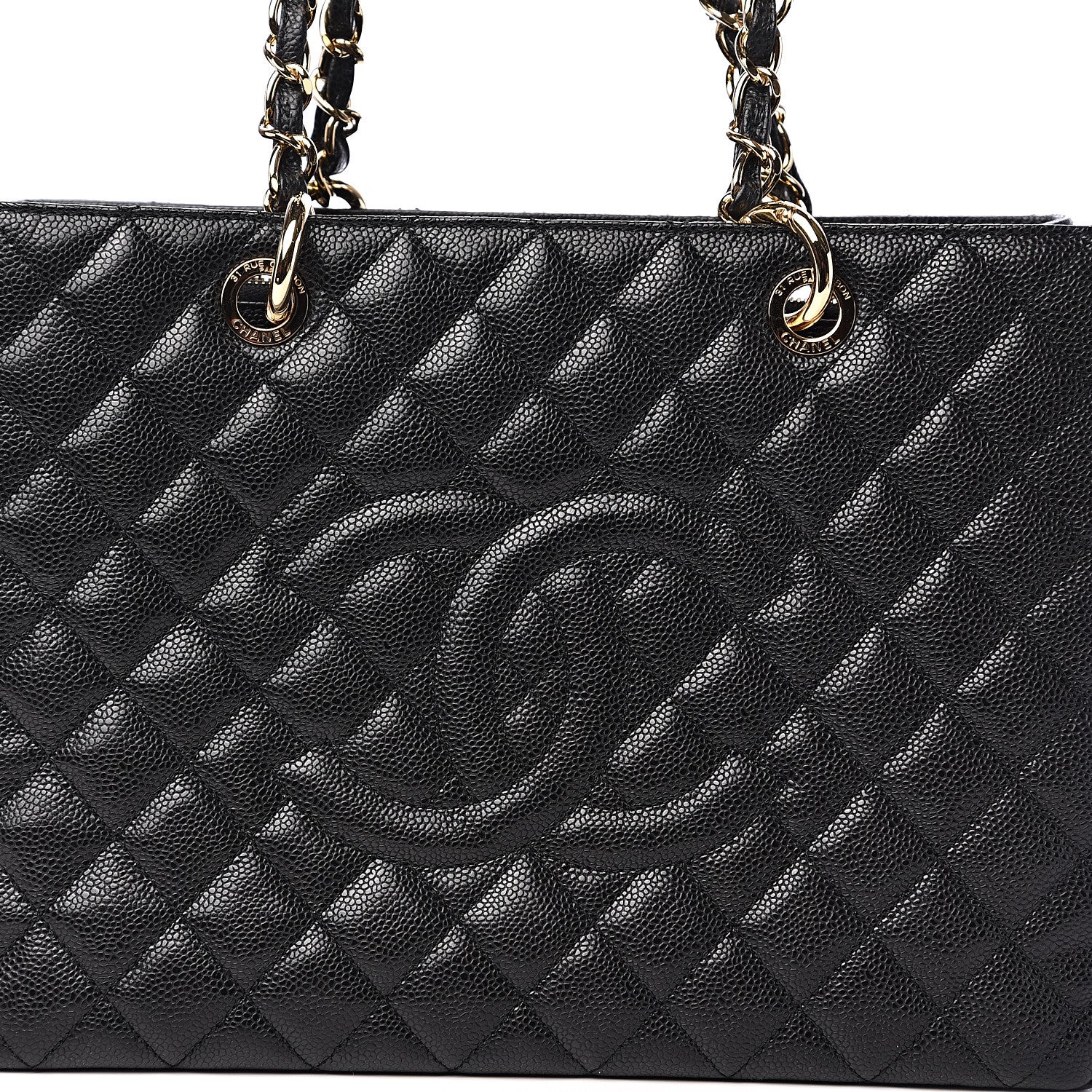 Chanel Caviar Quilted Grand Shopping Tote GST Black 9 of 9