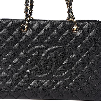 Chanel Caviar Quilted Grand Shopping Tote GST Black 9 of 9