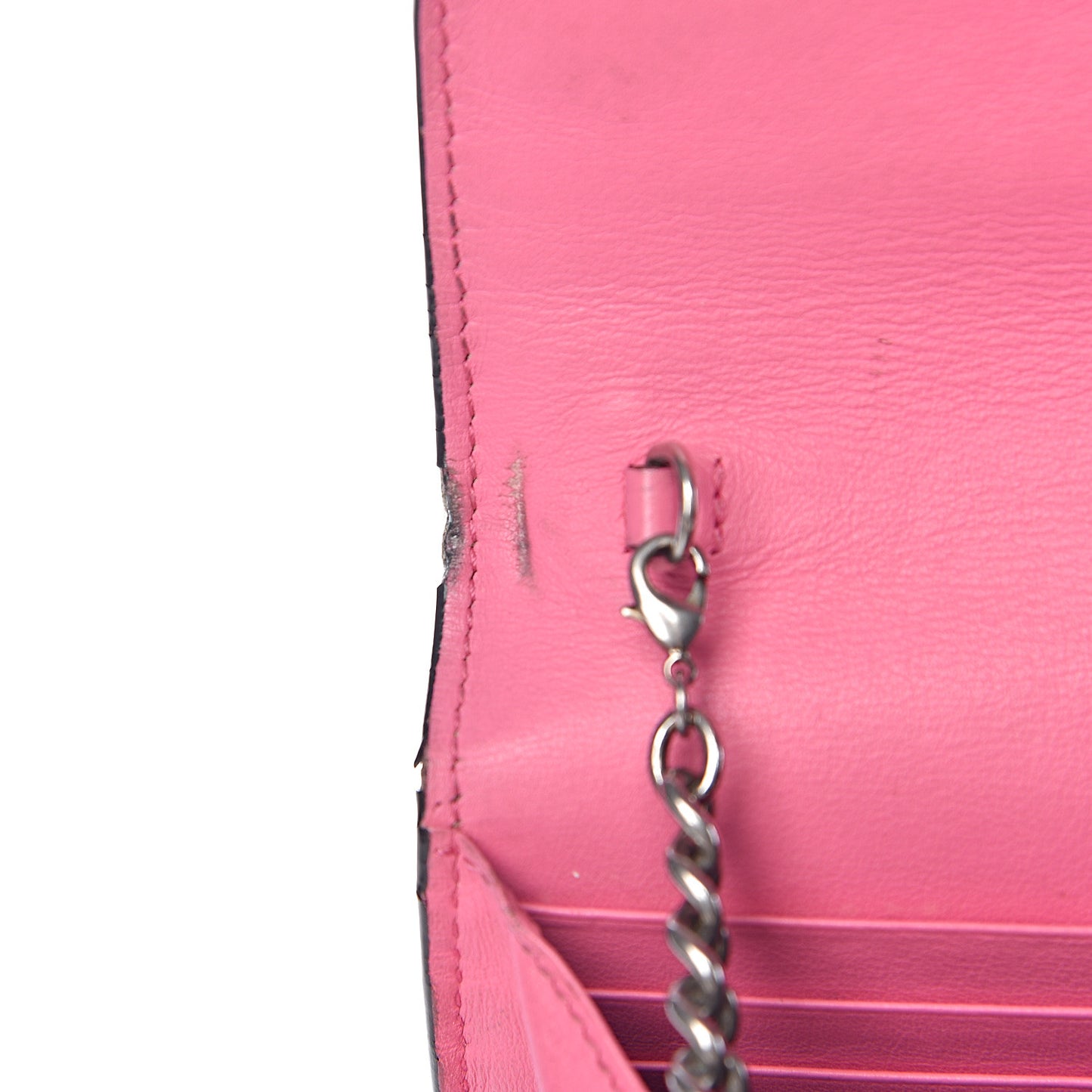 GG Supreme Monogram Mini Dionysus Chain Wallet Beige Pink