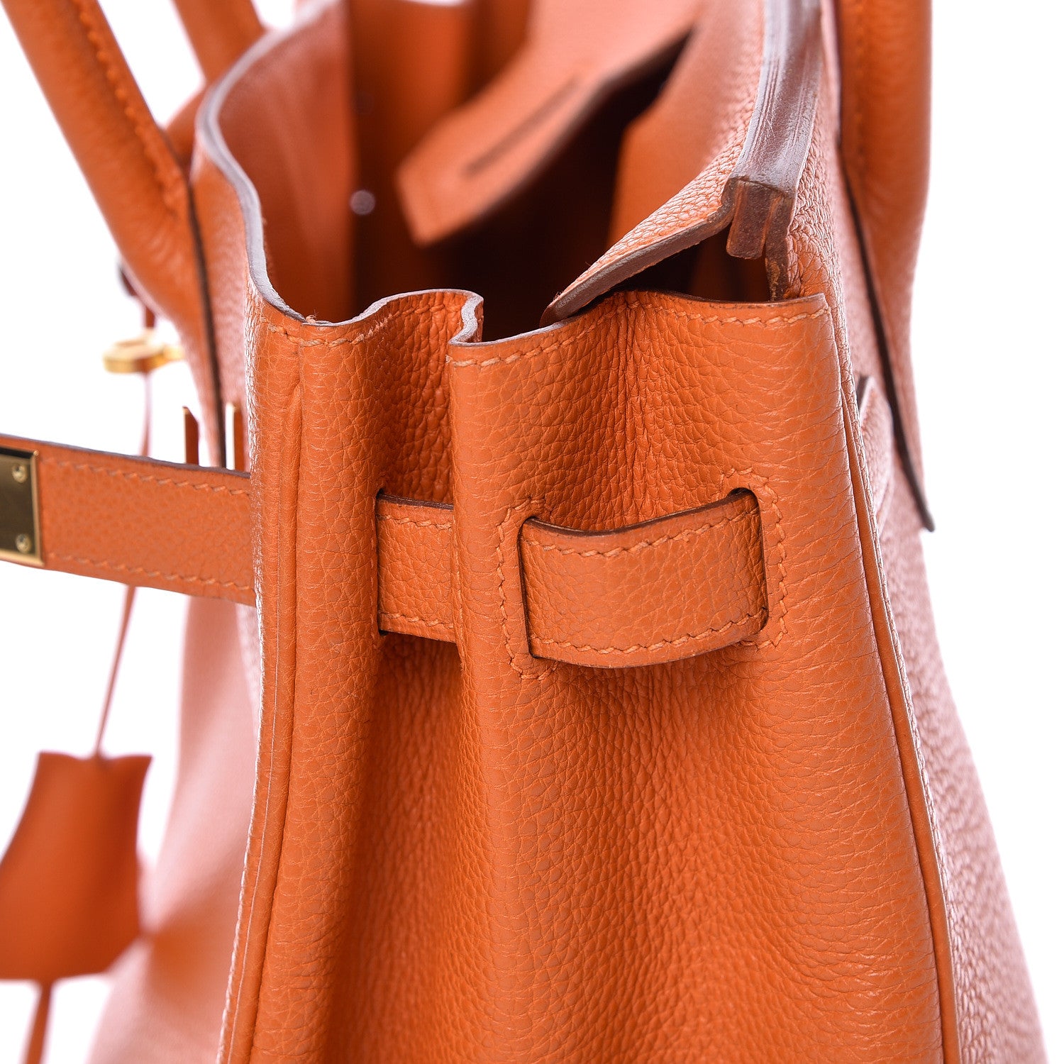 Hermes Togo Birkin 30 Orange 11 of 38