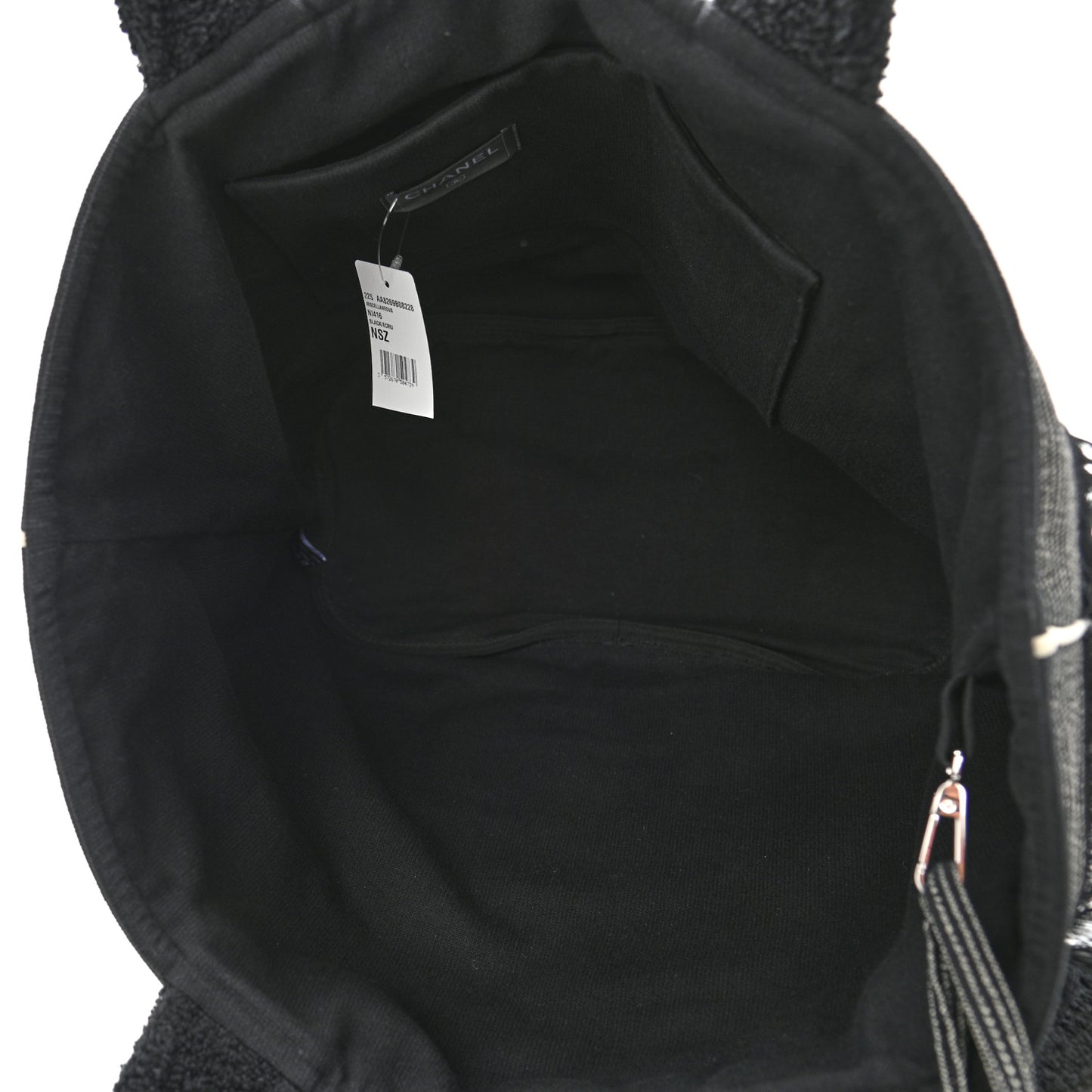 Terry Cotton CC Beach Tote Towel Set Black
