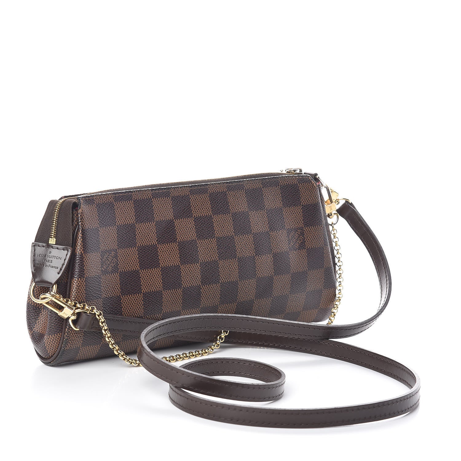 Louis Vuitton Damier Ebene Eva Clutch 3 of 9