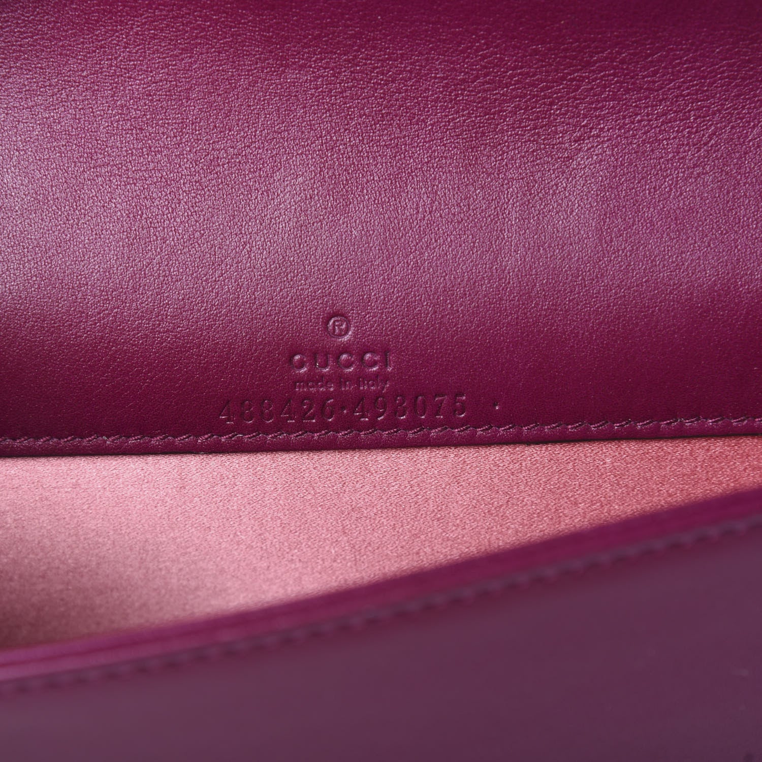Gucci Velvet Matelasse GG Marmont Mini Bag Fuchsia Violet Cyclamen 5 of 10