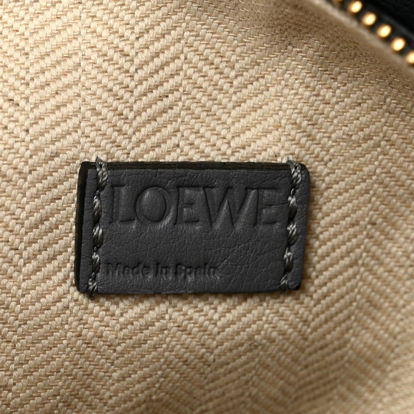 Calfskin Mini Puzzle Bag Asphalt Grey Nude