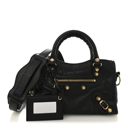 Balenciaga Agneau Giant 12 Gold Hardware Mini City Black 3 of 11