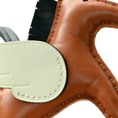 Hermes Milo Lambskin Grigri Rodeo Pegase Horse Bag Charm PM Gold Vert Cypress Vert Fizz 5 of 5