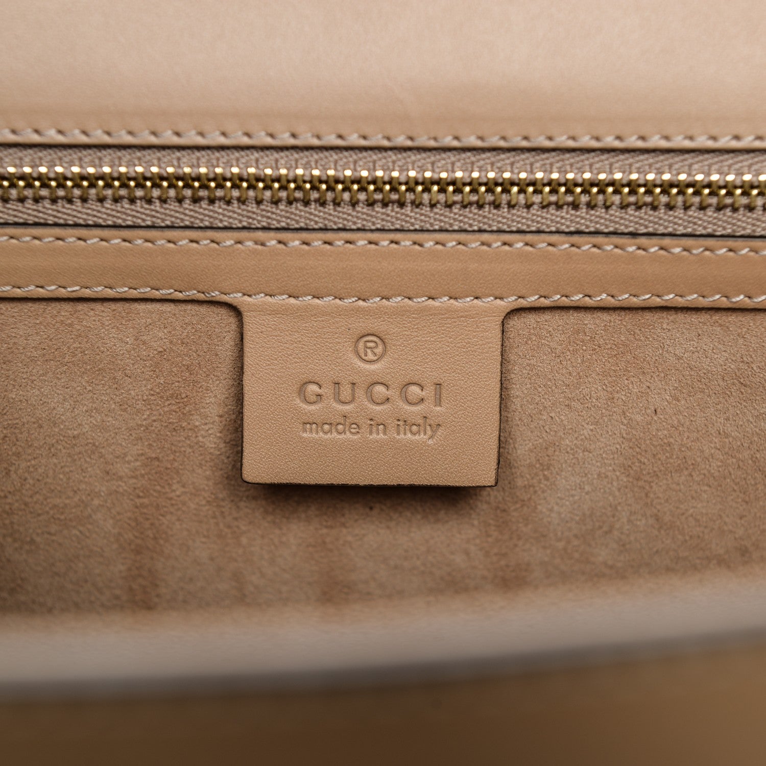 Gucci Vitello Fontanella Medium Sylvie Top Handle Bag Camel 6 of 10