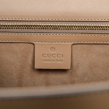 Gucci Vitello Fontanella Medium Sylvie Top Handle Bag Camel 6 of 10