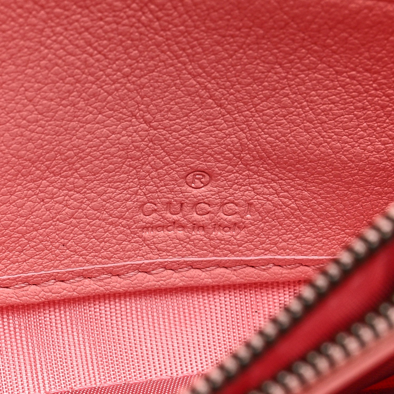 Gucci Wonka Grain Calfskin Diana Chain Wallet Wild Rose 6 of 8