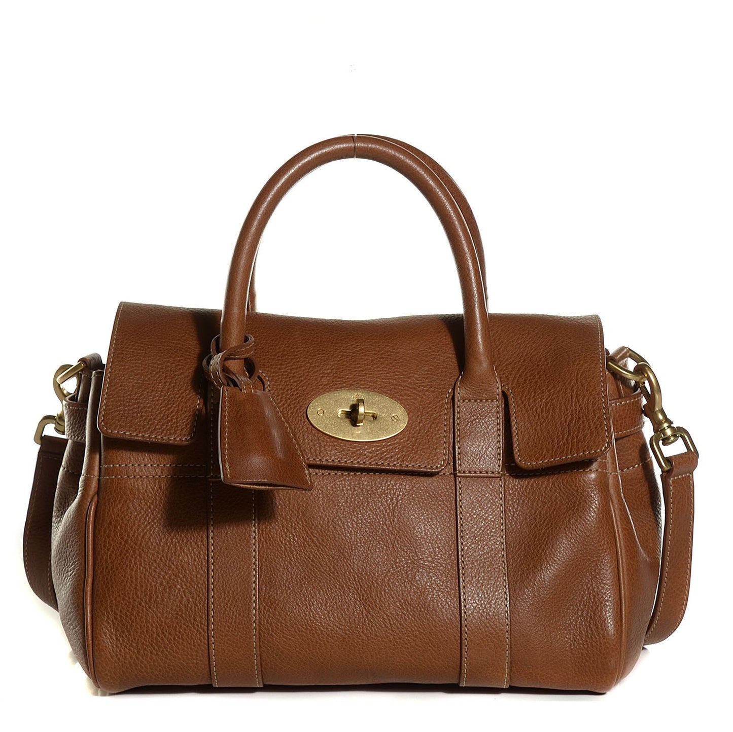 Natural Leather Small Bayswater Oak