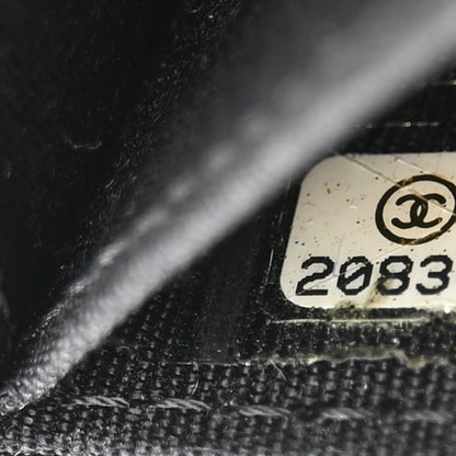 Chanel Lambskin Quilted Flap Card Holder Wallet Black 8 of 9