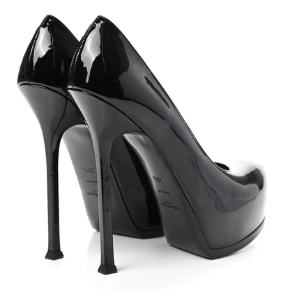 Saint Laurent Patent Tribute 105 Platform Pumps 39.5 Black 4 of 8