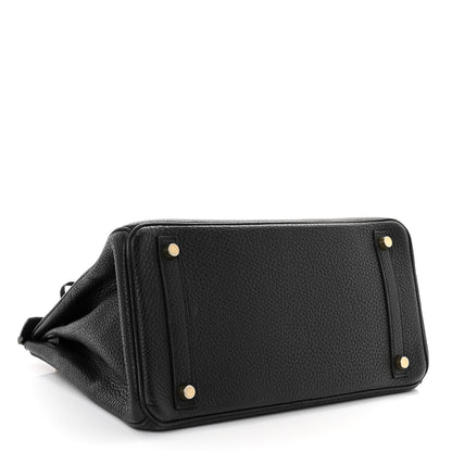 Hermes Taurillon Clemence Birkin 30 Black 4 of 12