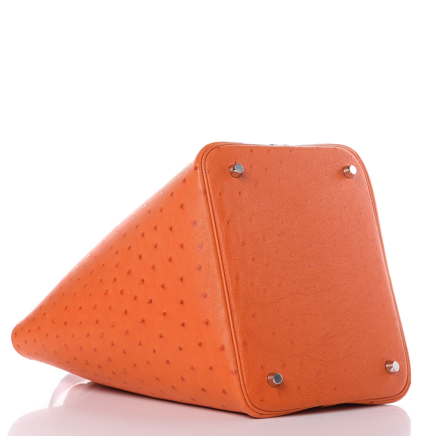 Hermes Ostrich Picotin Lock 22 Orange 4 of 10