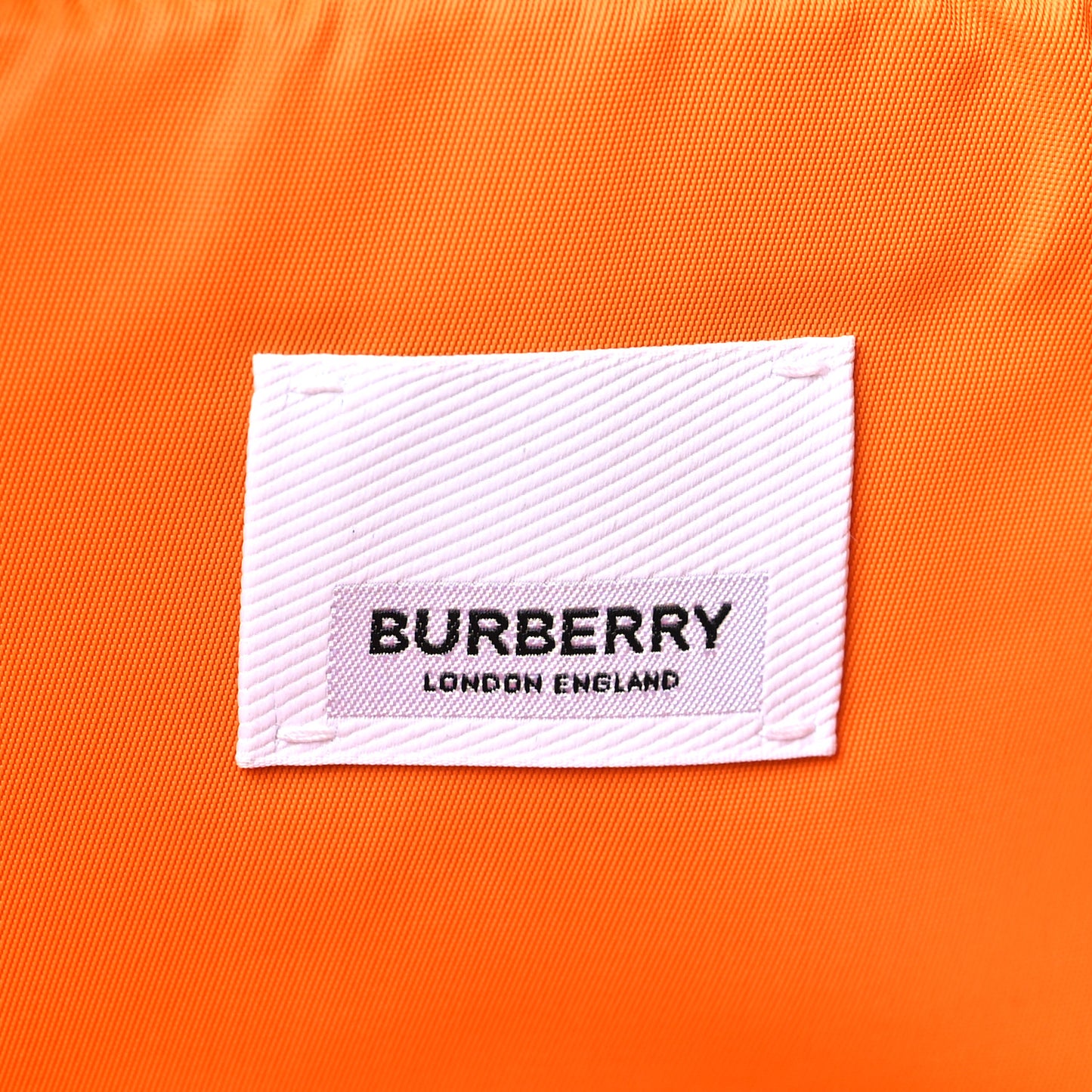 Nylon London England Print Logo Flat Tote Orange