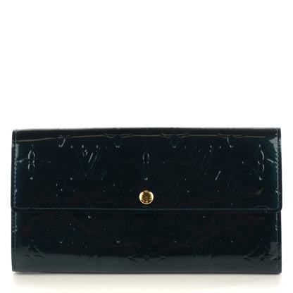 Louis Vuitton Vernis Sarah Wallet Blue Nuit 1 of 7