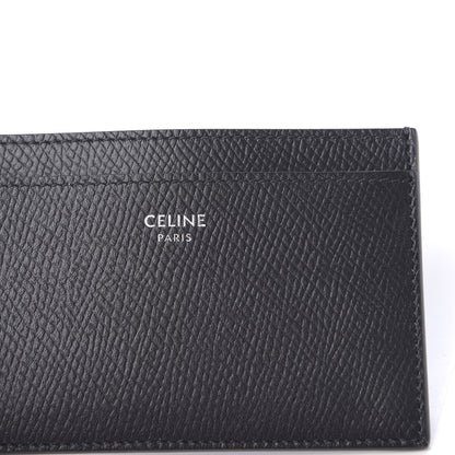 Celine Grained Calfskin Card Holder Black 7 of 7