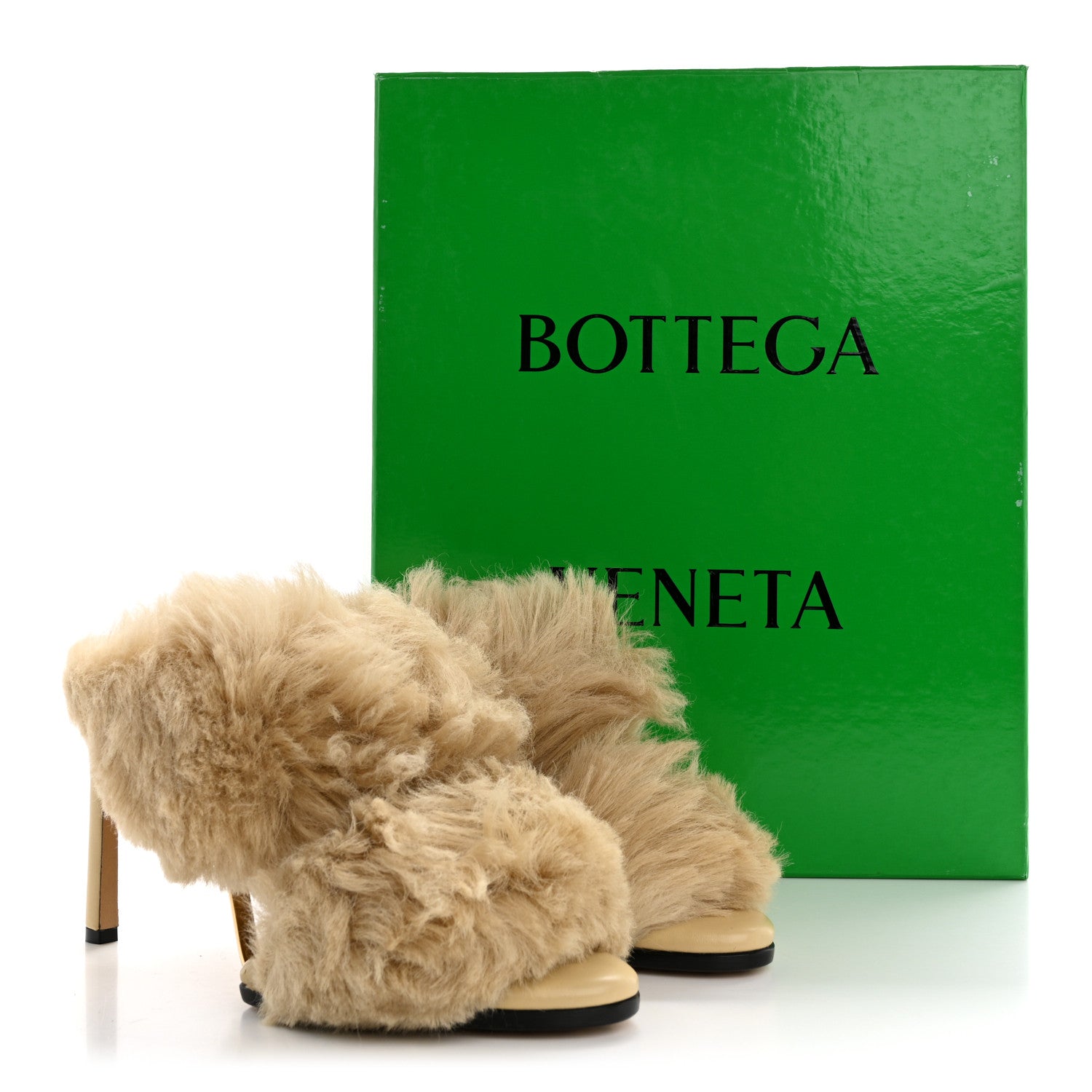 BOTTEGAVENETAパドルブーツPUDDLE SHEARLING Bottega Veneta Black Shearling Puddle Boots Bottega Veneta