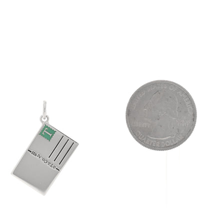Tiffany Sterling Silver Enamel London Postcard Charm Blue 2 of 4