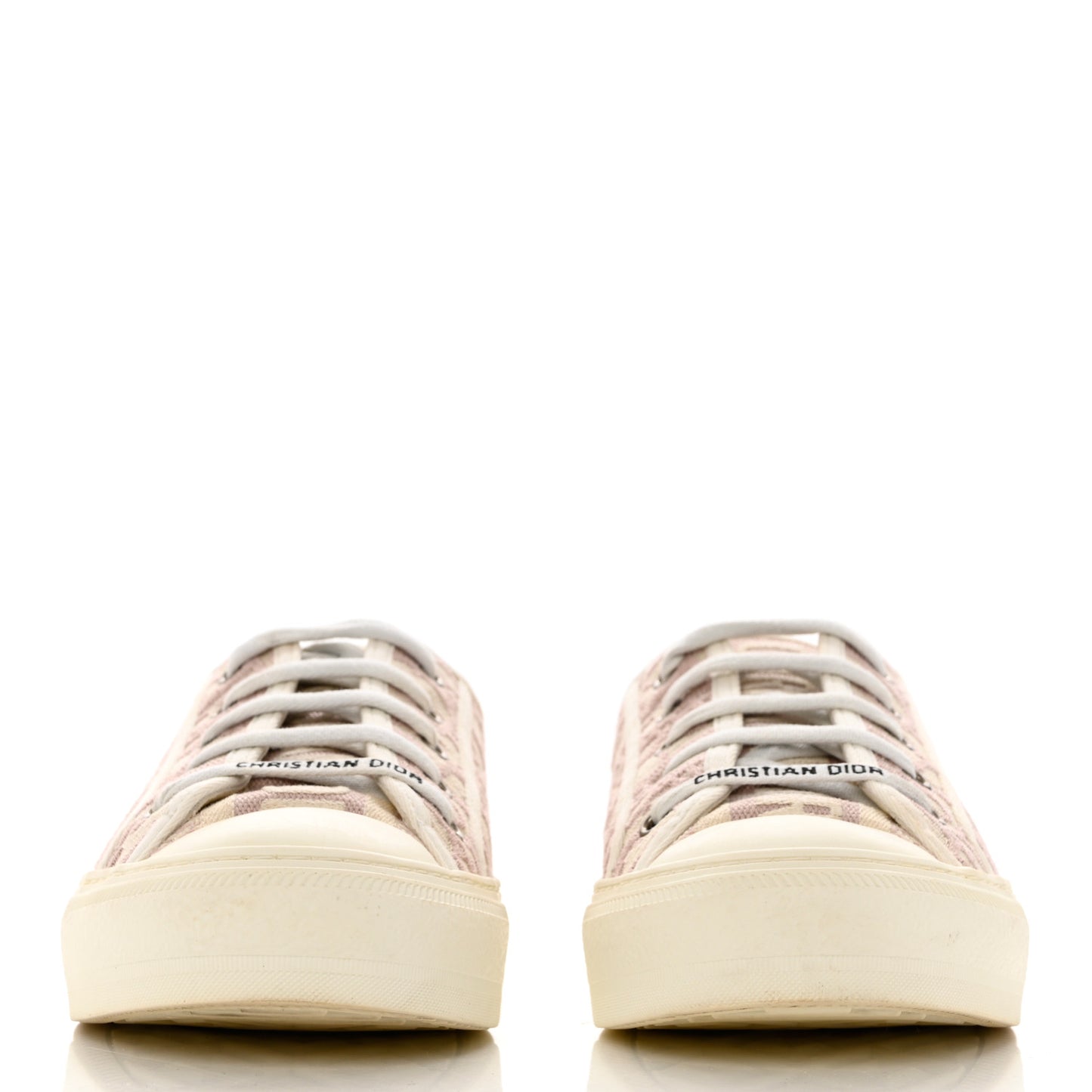 Canvas Oblique Walk'N'Dior Low Top Sneakers 39 Powder Nude