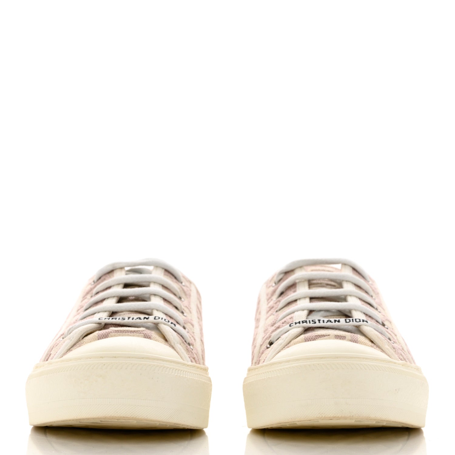 Christian Dior Canvas Oblique Walk'N'Dior Low Top Sneakers 39 Powder Nude 2 of 10
