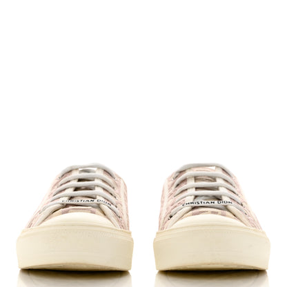 Christian Dior Canvas Oblique Walk'N'Dior Low Top Sneakers 39 Powder Nude 2 of 10