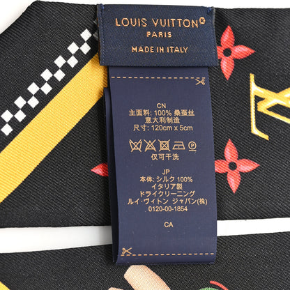 Louis Vuitton Silk Monogram 57th Street NYC Vivienne BB Bandeau Black 3 of 3