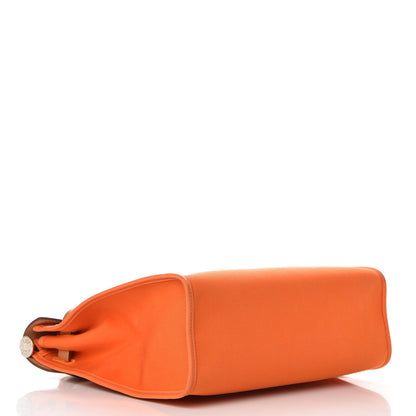 Hermes Vache Hunter Toile Herbag Zip 31 PM Orange 4 of 11