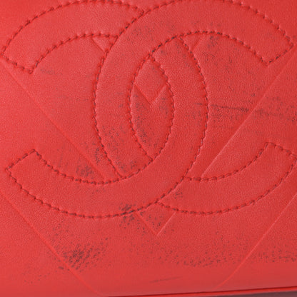 Chanel Calfskin CC Chevron All Day Long Tote Red 18 of 25