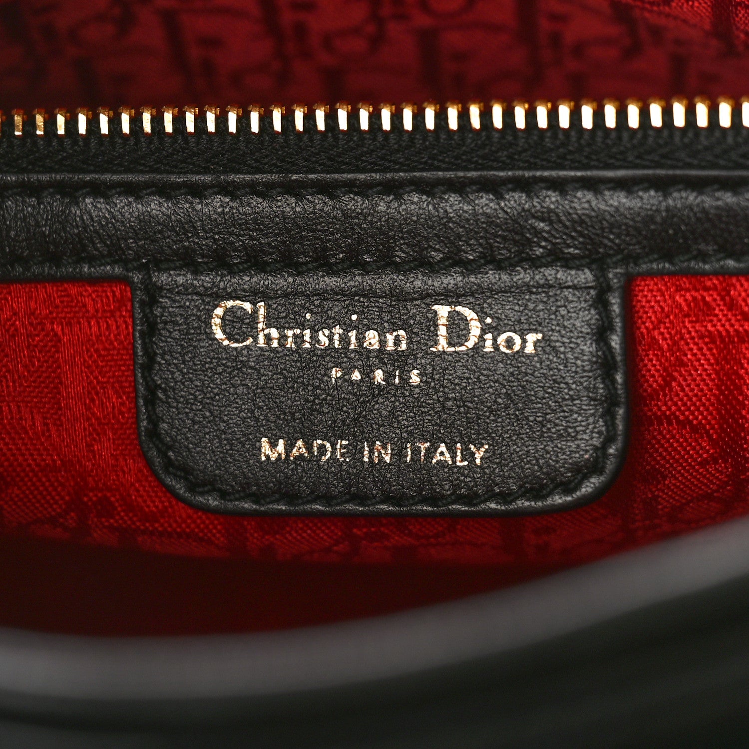 Christian Dior Lambskin Cannage Medium Lady Dior Black 6 of 13