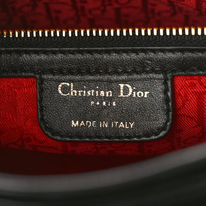 Christian Dior Lambskin Cannage Medium Lady Dior Black 6 of 13