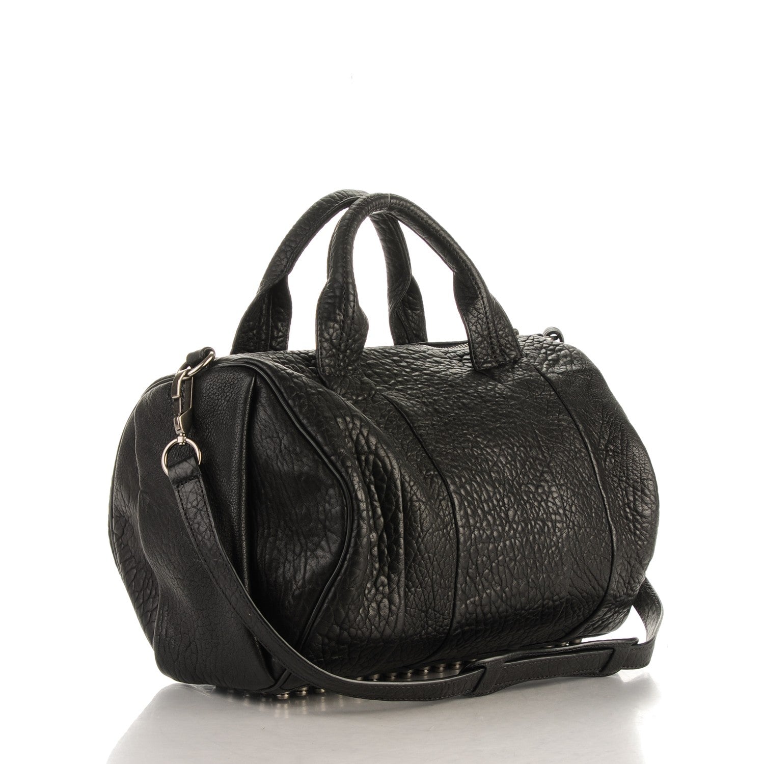 Alexander Wang Pebbled Lambskin Rocco Black Nickel Hardware 3 of 6