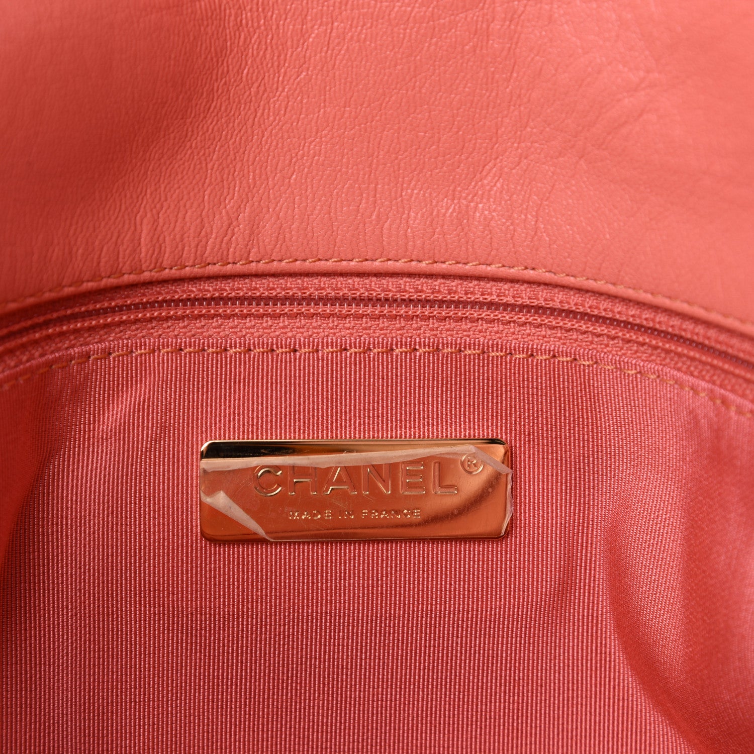 Chanel Goatskin Quilted Medium 19 Flap Pink 8 of 11