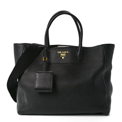 Prada Vitello Phenix Tote Black 1 of 11