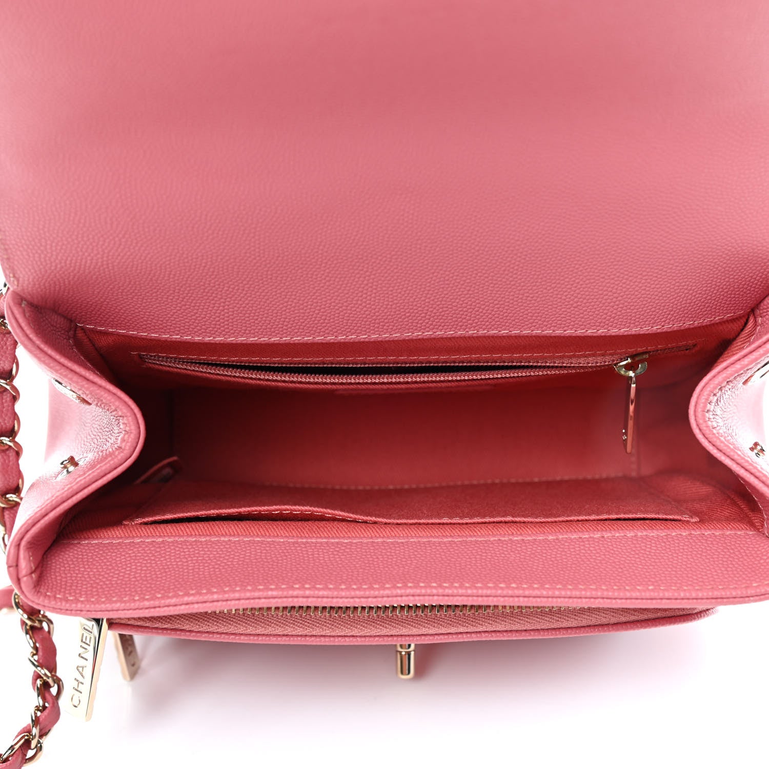Chanel Caviar Quilted Medium Business Affinity Flap Pink 4 of 4