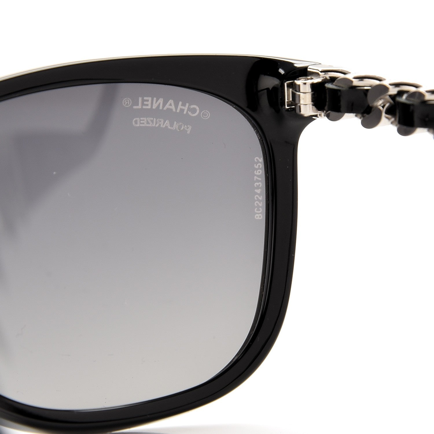 Chanel Cat Eye Chain Polarized Sunglasses 5260-Q Black 8 of 9