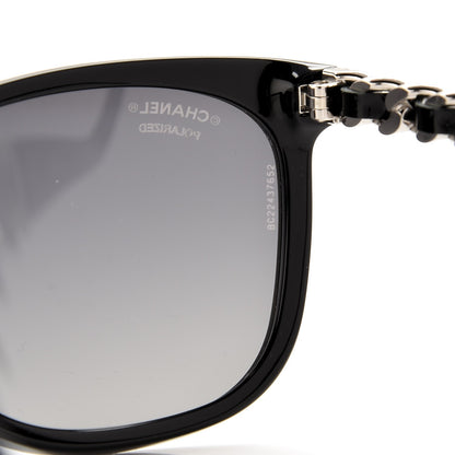Chanel Cat Eye Chain Polarized Sunglasses 5260-Q Black 8 of 9