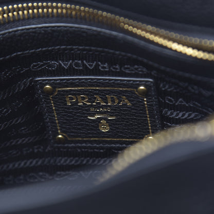 Prada Vitello Daino Tote Black 6 of 10